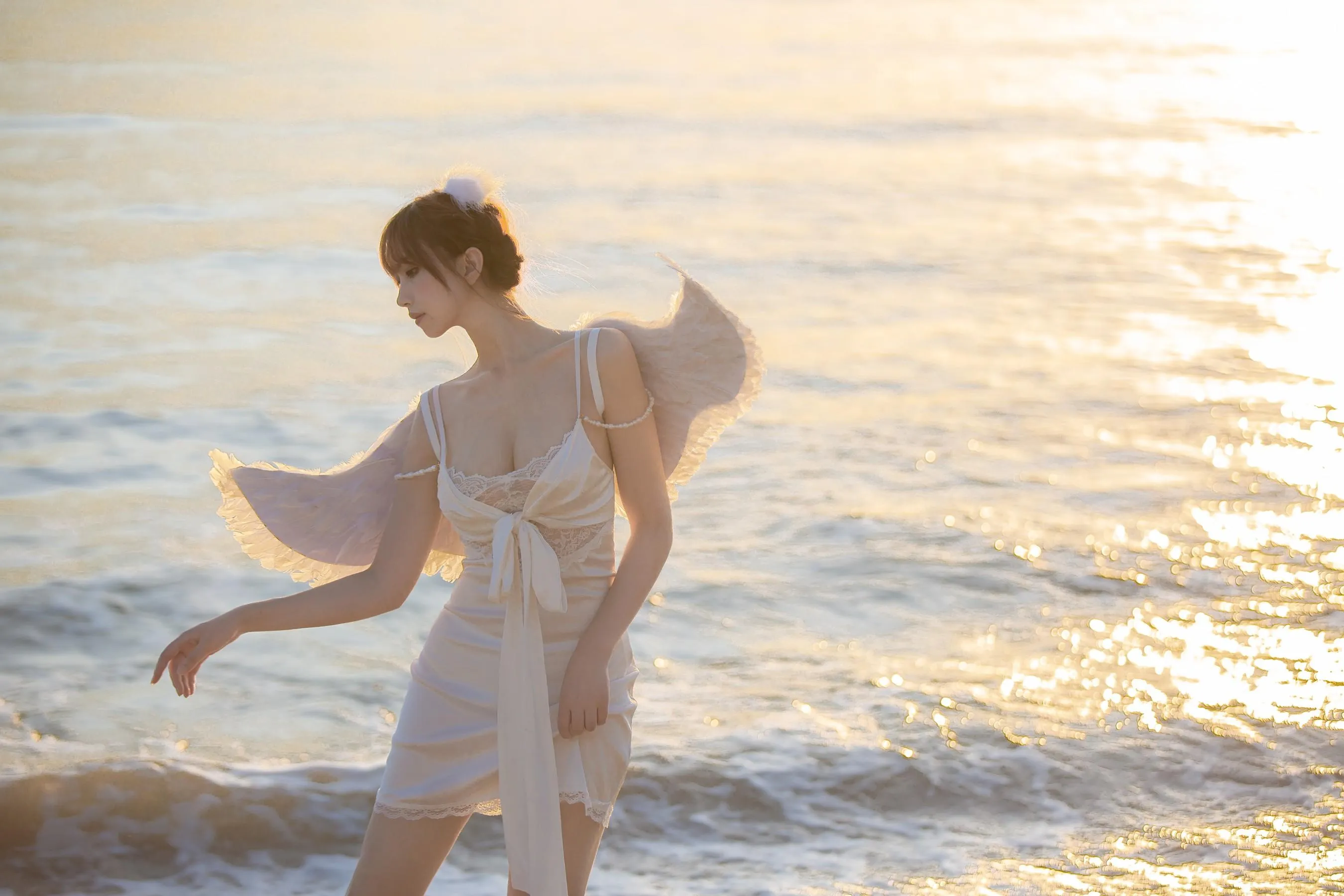 念雪ww – NO.35 海边神明少女 [50P]插图